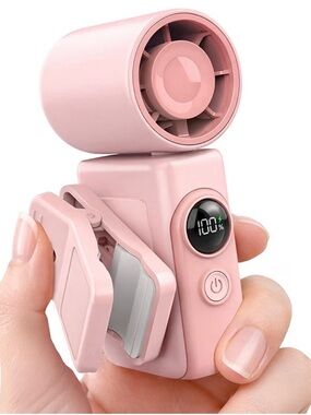 NEW - Clip-On Portable Fan for Strollers, Handheld Turbo Fan for Travel